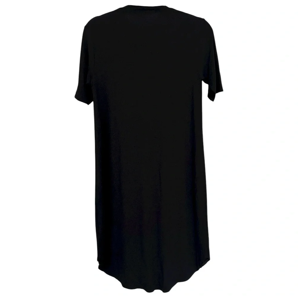 Eileen Fisher Women’s Jersey Mock Neck Elbow Sleeve Dress Sz PP‎